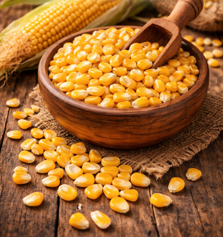 Indian yellow maize kernels for bulk export