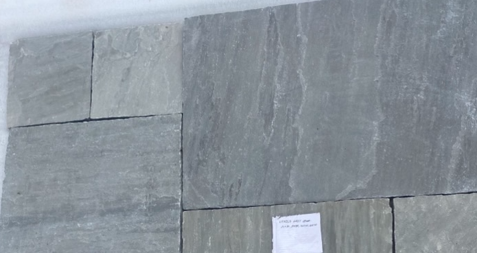Kandla Grey natural sandstone tiles from Rajasthan, India